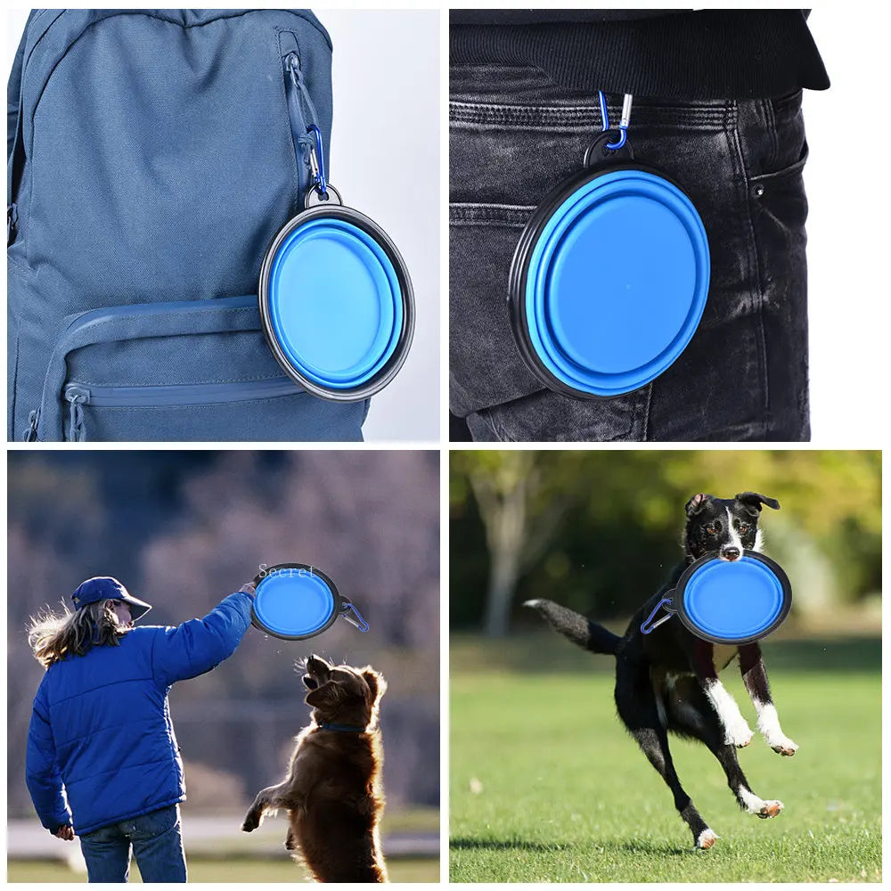 Ciotola Portatile in Silicone per Cani