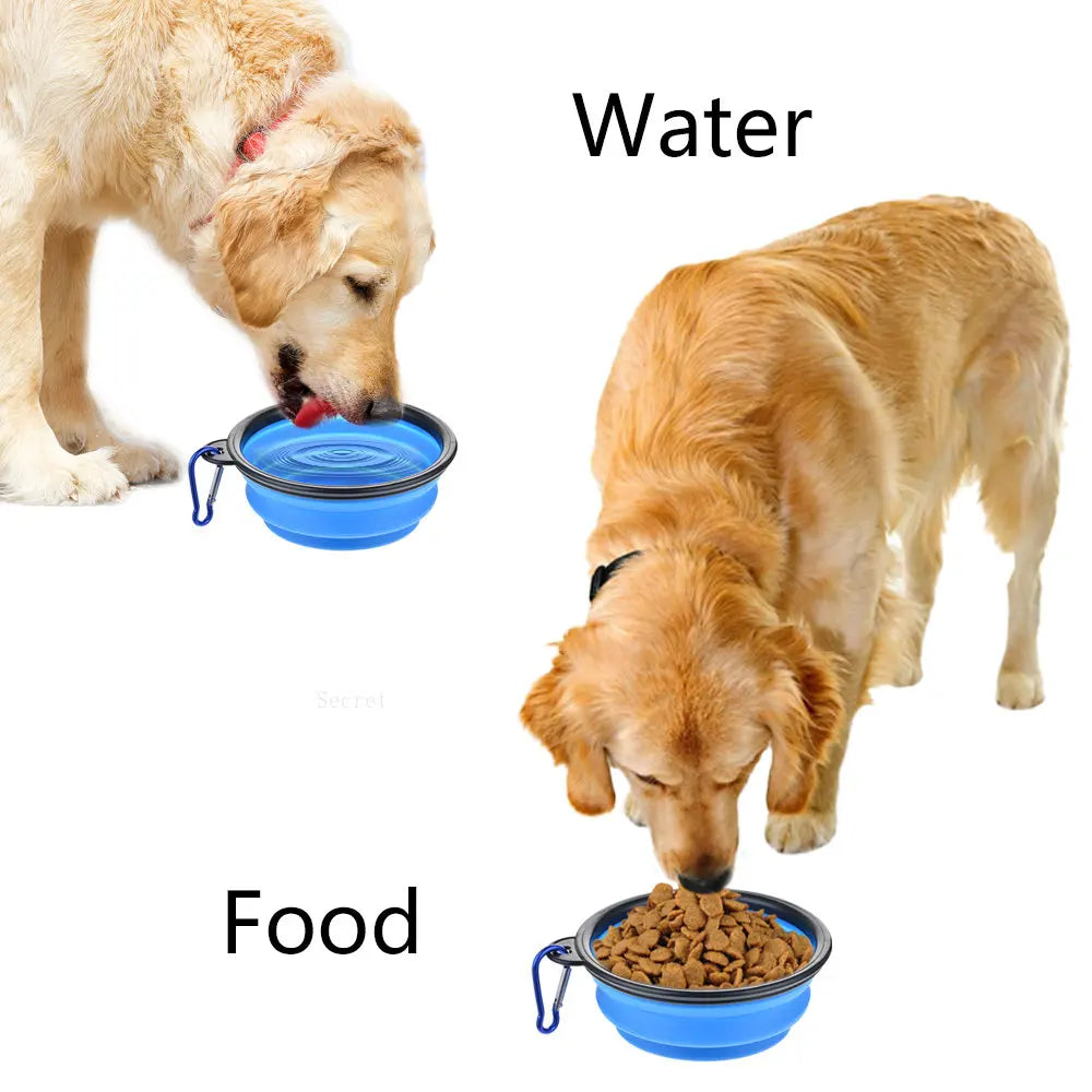 Ciotola Portatile in Silicone per Cani